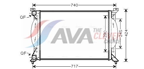 Kühler, Motorkühlung AVA QUALITY COOLING AI2201