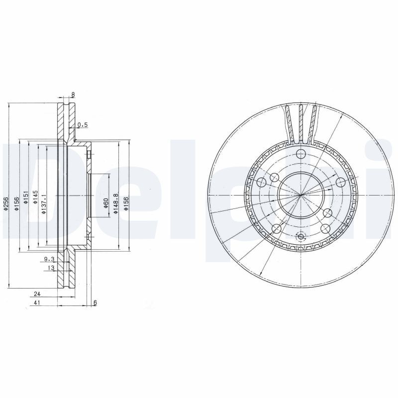 Bremsscheibe DELPHI BG3531