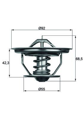 Thermostat, Kühlmittel MAHLE TX3575