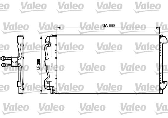 Kondensator, Klimaanlage VALEO 816991