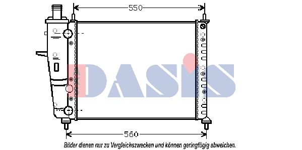 Kühler, Motorkühlung AKS DASIS 081480N