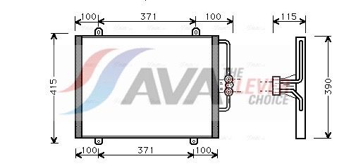 Kondensator, Klimaanlage AVA QUALITY COOLING RT5201