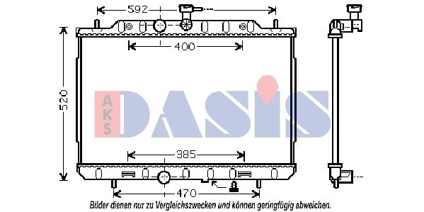 Kühler, Motorkühlung AKS DASIS 070148N