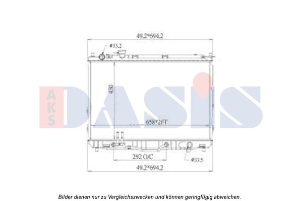 Kühler, Motorkühlung AKS DASIS 510171N