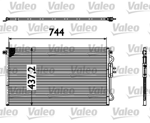 Kondensator, Klimaanlage VALEO 817582
