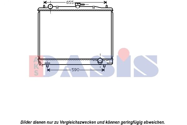 Kühler, Motorkühlung AKS DASIS 140077N
