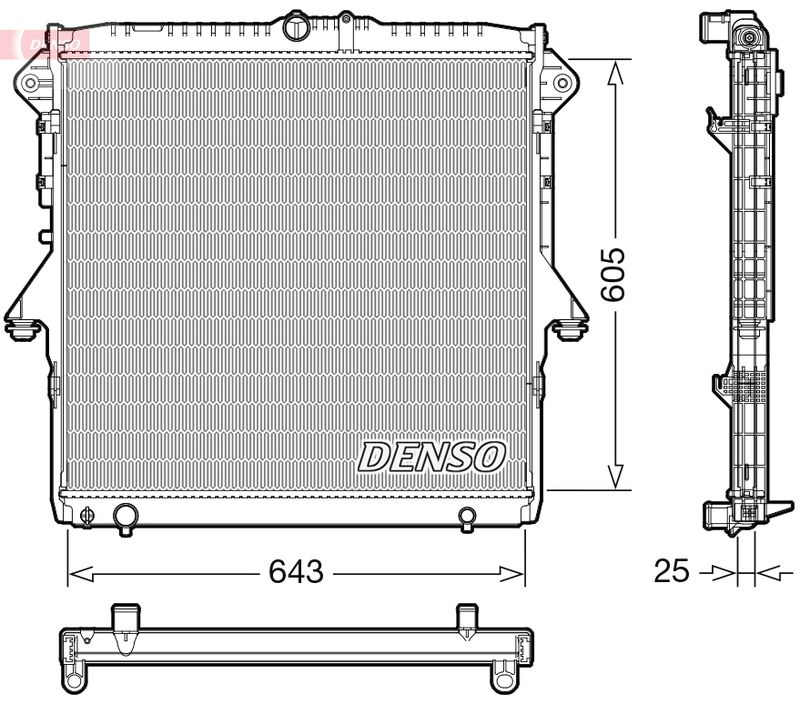 Kühler, Motorkühlung DENSO DRM10119