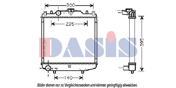 Kühler, Motorkühlung AKS DASIS 510018N