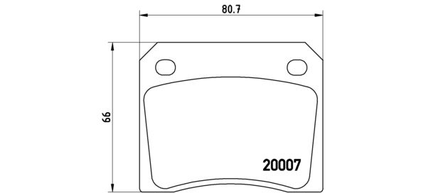 Bremsbelagsatz, Scheibenbremse BREMBO P 36 002
