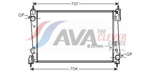 Kühler, Motorkühlung AVA QUALITY COOLING FTA2312