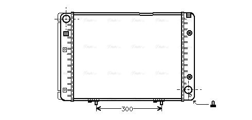 Kühler, Motorkühlung AVA QUALITY COOLING ms2100