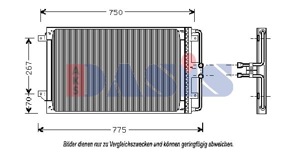 Kondensator, Klimaanlage AKS DASIS 522600N