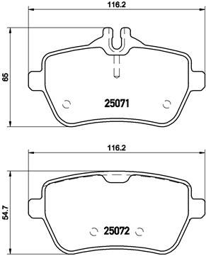Bremsbelagsatz, Scheibenbremse BREMBO P 50 103