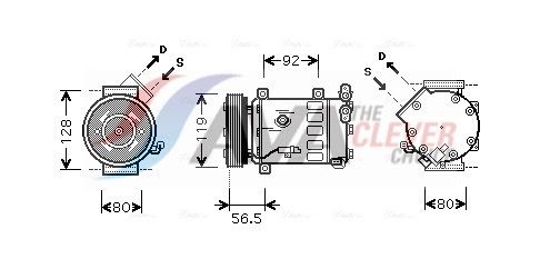 Kompressor, Klimaanlage AVA QUALITY COOLING CNK242