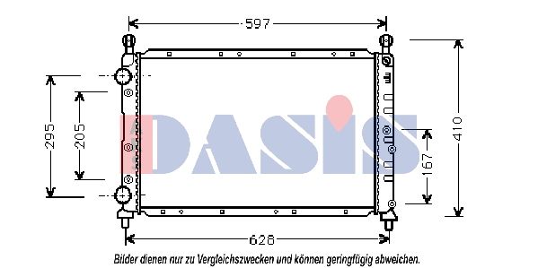 Kühler, Motorkühlung AKS DASIS 010360N