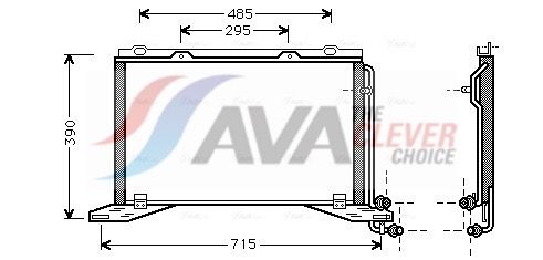 Kondensator, Klimaanlage AVA QUALITY COOLING MS5222