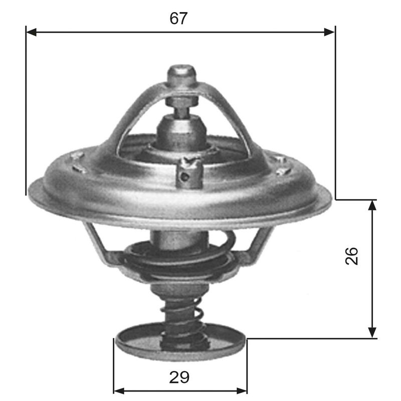 Thermostat, Kühlmittel GATES TH09180G1
