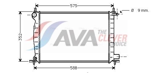 Kühler, Motorkühlung AVA QUALITY COOLING FDA2225