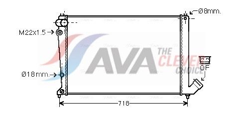 Kühler, Motorkühlung AVA QUALITY COOLING CNA2103