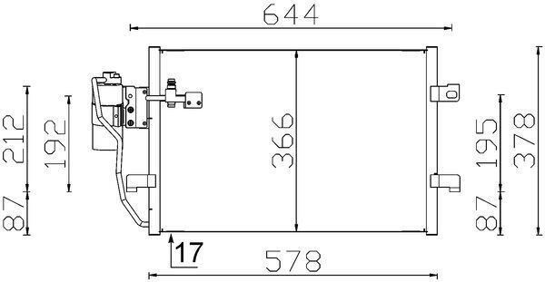 Kondensator, Klimaanlage MAHLE AC351000S