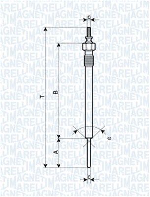 Glühkerze MAGNETI MARELLI 062900066304