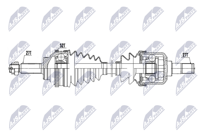 Antriebswelle (Gelenkwelle) NTY NPW-HY-657