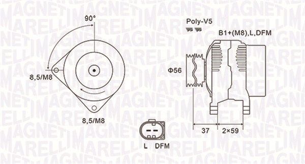Generator MAGNETI MARELLI 063731541010