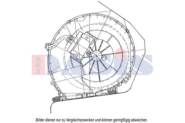 Innenraumgebläse AKS DASIS 188063N