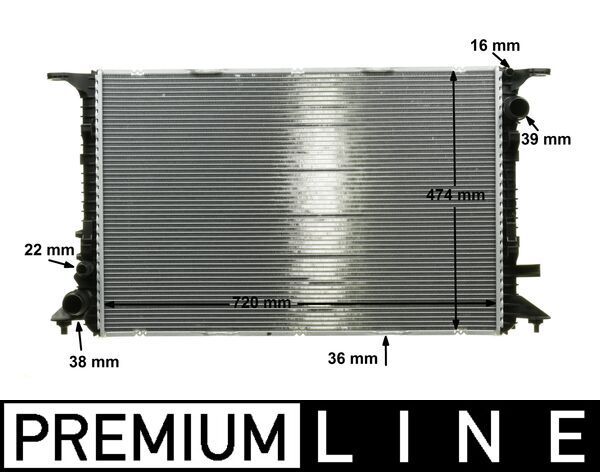 Kühler, Motorkühlung MAHLE CR1201000P