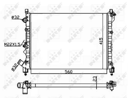 Kühler, Motorkühlung NRF 58943A