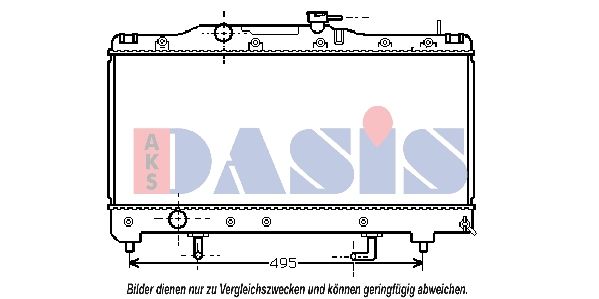 Kühler, Motorkühlung AKS DASIS 210680N