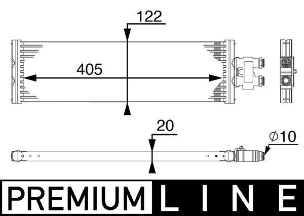 Ölkühler, Automatikgetriebe MAHLE CLC64000P