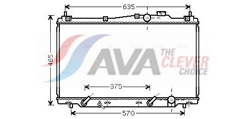 Kühler, Motorkühlung AVA QUALITY COOLING HD2205