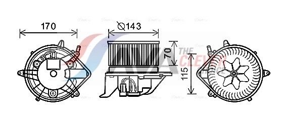 Innenraumgebläse AVA QUALITY COOLING BW8460
