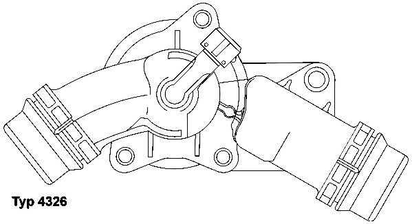 Thermostat, Kühlmittel WAHLER 4326.97d
