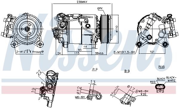 Kompressor, Klimaanlage NISSENS 891019