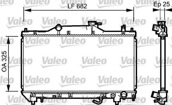 Kühler, Motorkühlung VALEO 734491
