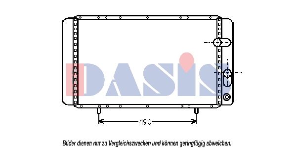 Kühler, Motorkühlung AKS DASIS 180041N