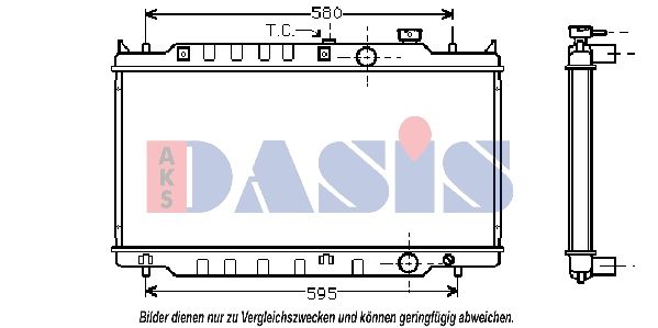 Kühler, Motorkühlung AKS DASIS 110660N