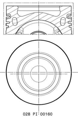 Kolben MAHLE 028PI00160000