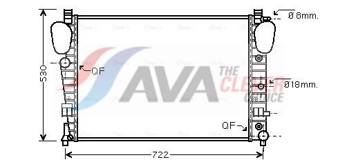 Kühler, Motorkühlung AVA QUALITY COOLING MSA2309