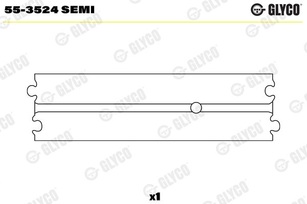 Lagerbuchse, Pleuel GLYCO 55-3524SEMI