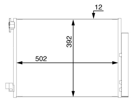 Kondensator, Klimaanlage MAHLE AC73000S