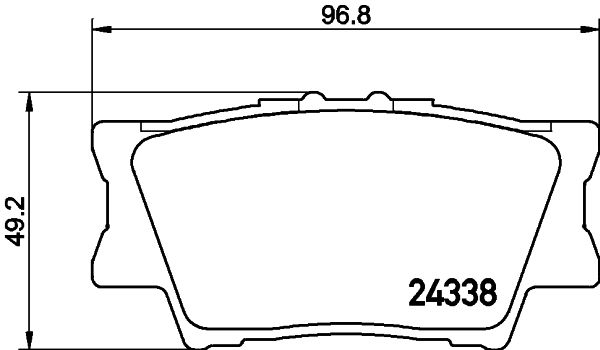 Bremsbelagsatz Bremsbeläge HELLA 8DB 355 006-881