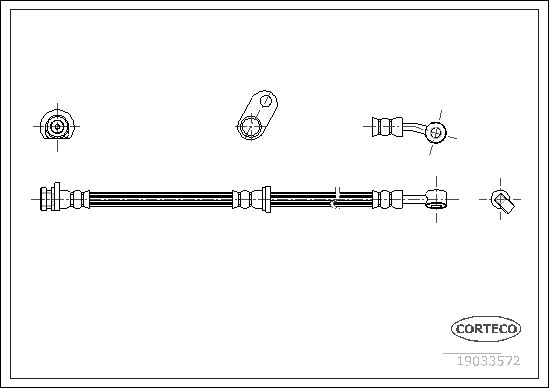 Bremsschlauch CORTECO 19033572