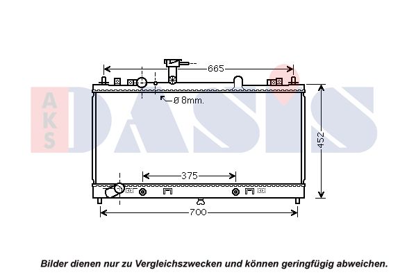Kühler, Motorkühlung AKS DASIS 110089N