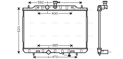 Kühler, Motorkühlung AVA QUALITY COOLING dn2292