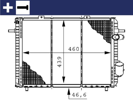 Kühler, Motorkühlung MAHLE CR148000S