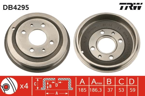 Bremstrommel TRW DB4295
