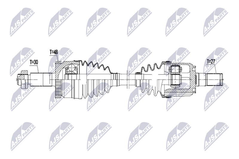 Antriebswelle (Gelenkwelle) NTY NPW-HY-667